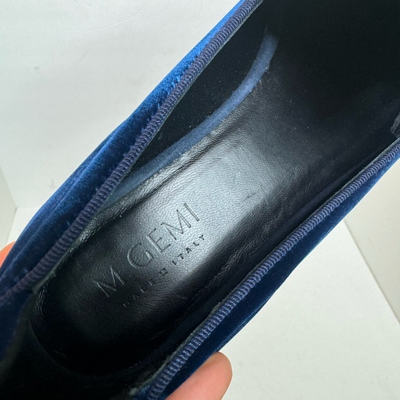 M. Gemi Petalo loafer Navy Velvet size 39.5 - Picture 11 of 11